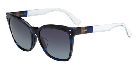 fendi ff 0098/f/s|Women's Blue Ff 0098/F/S E81 57Mm Sunglasses .